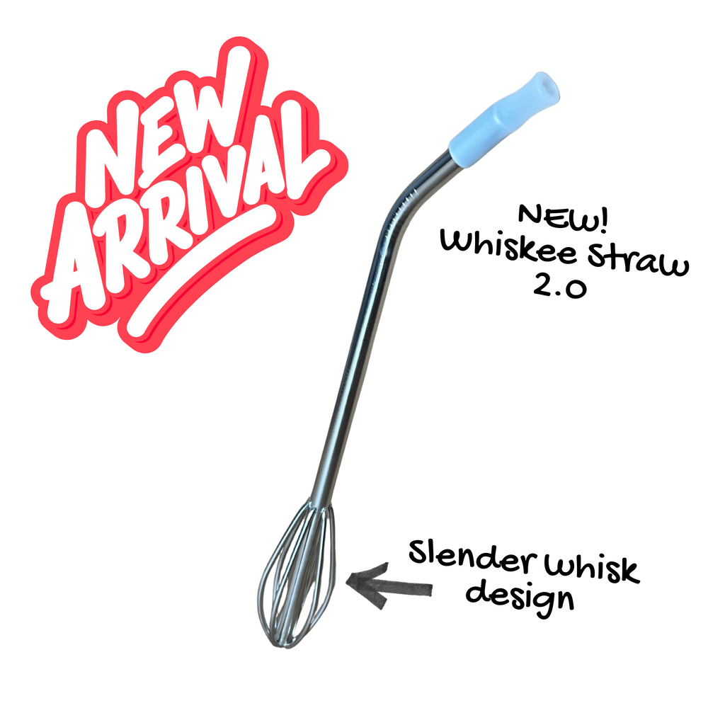 New arrival whiskey straw with whisk design on a white background