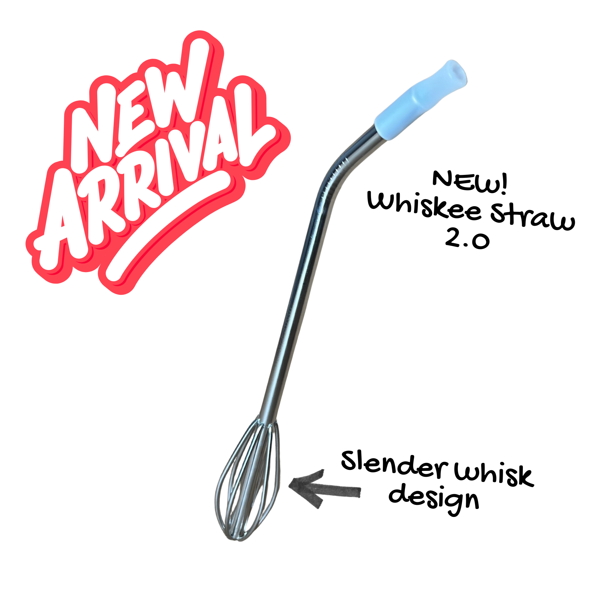 New arrival whiskey straw with whisk design on a white background