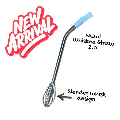 New arrival whiskey straw with whisk design on a white background
